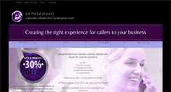 Desktop Screenshot of onhold-music.com