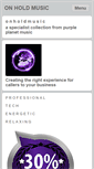 Mobile Screenshot of onhold-music.com