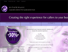 Tablet Screenshot of onhold-music.com